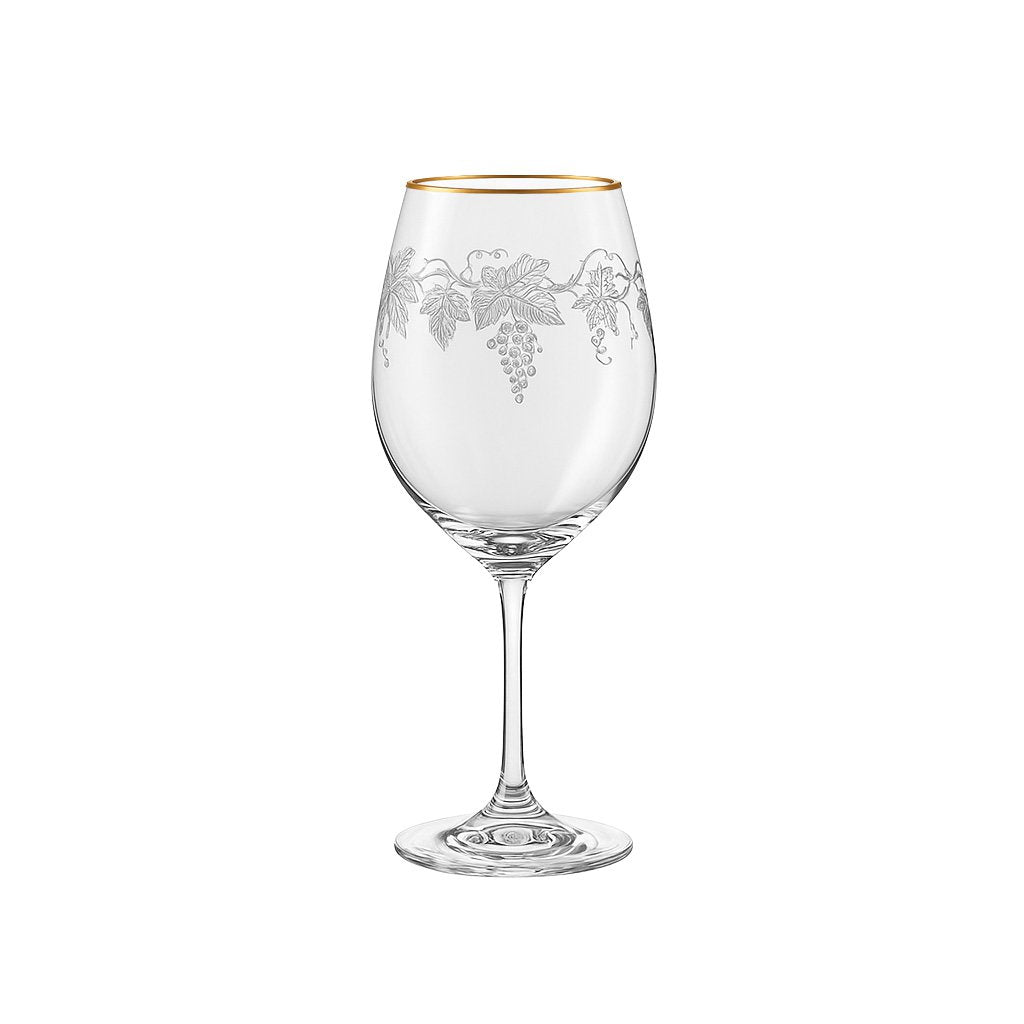 Wijnglazen (Set van 2) – Gouden Rand – Marie Design