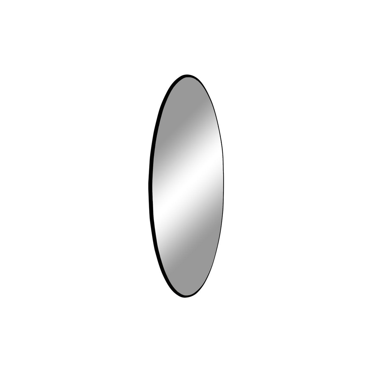 Jersey Spiegel rond in zwart of messing look 40/60/60/80