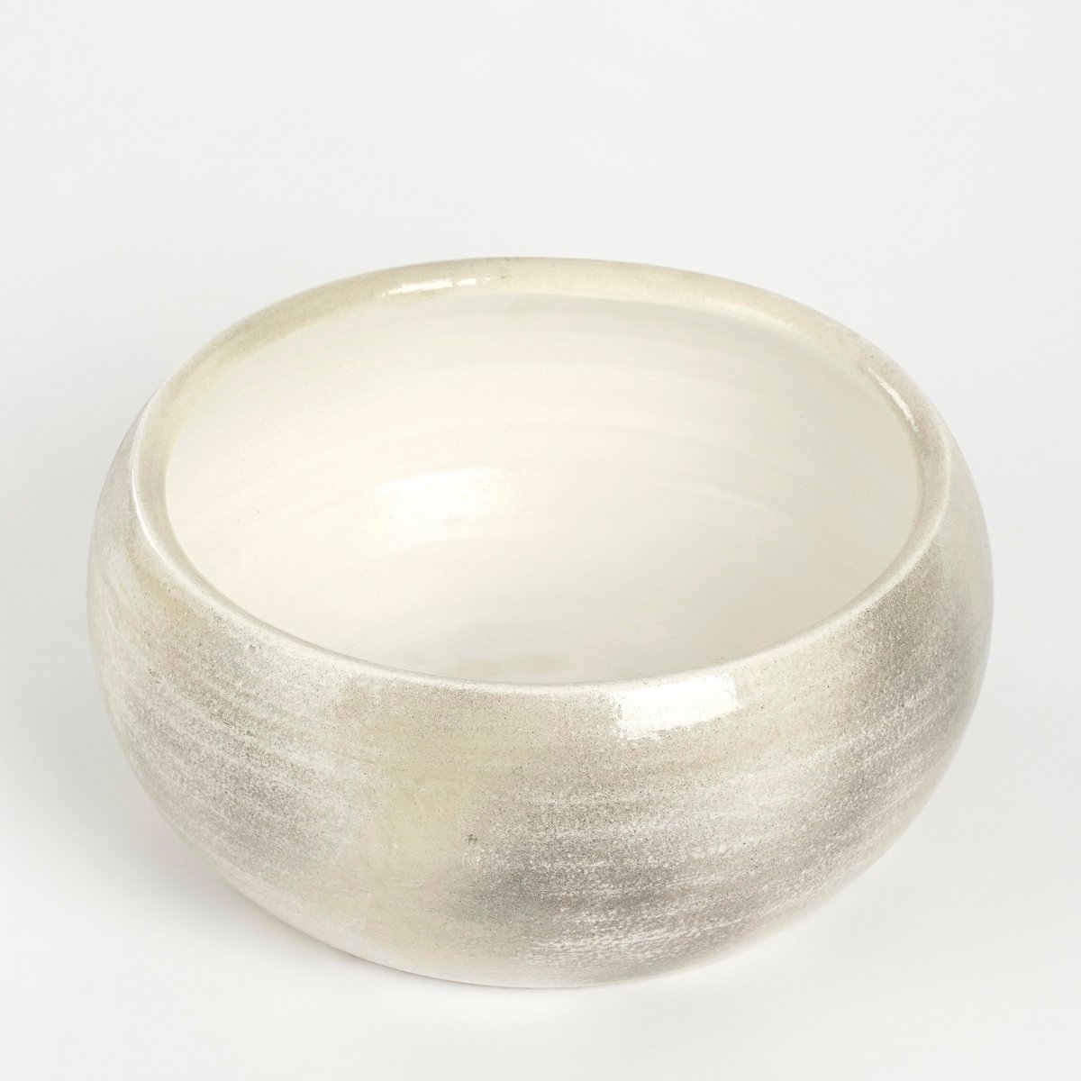 Lester bowl - H12 x Ø28 cm - Terracotta - Light grey