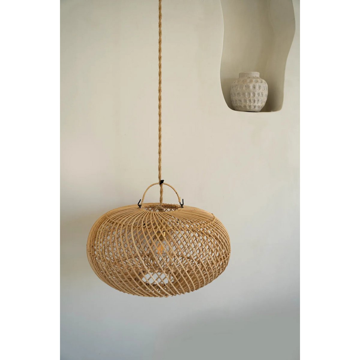 The Wholly Hanger Rotan - Naturel - S |woon-meubel.nl