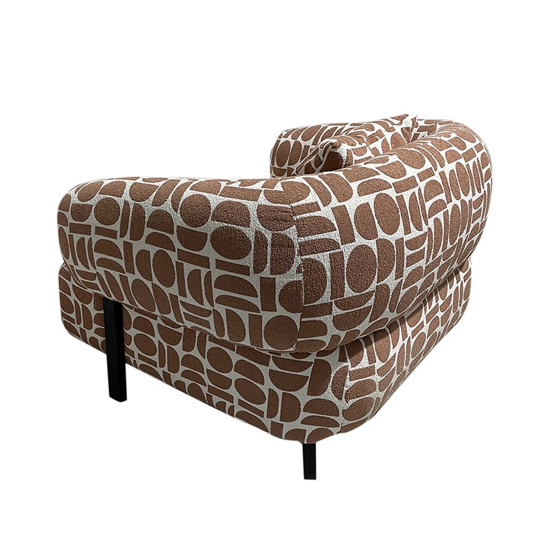 Fauteuil de salon Kathmandu Amon en terre cuite