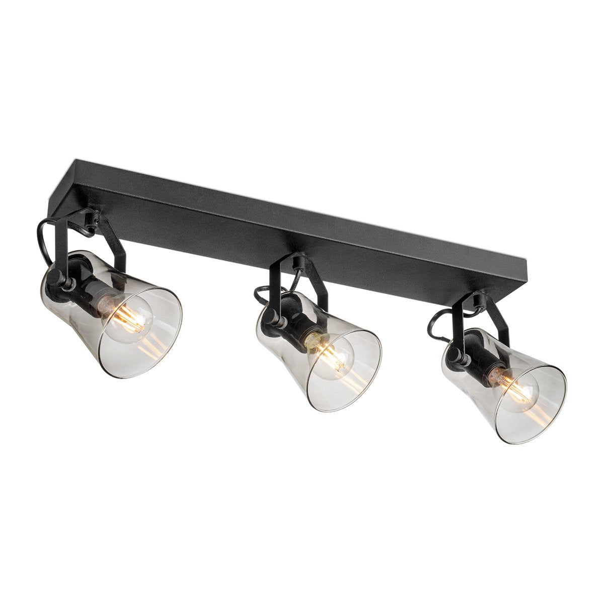 LED Surface-mounted spotlight Edge 3 - incl. dimmable LED lamp - black
