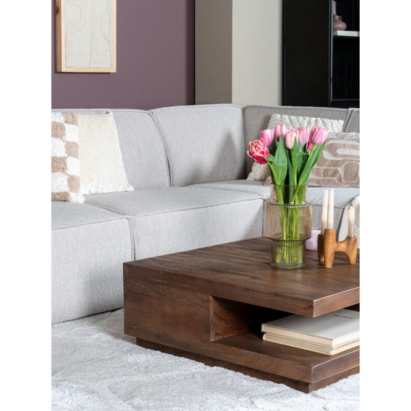 Salontafel Bram – Espresso Mangohout – 80 x 80 cm|woon-meubel.nl