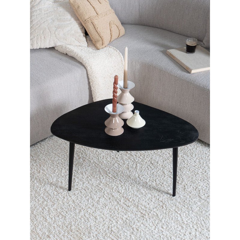 Table basse Manon Noire 80 x 50 cm