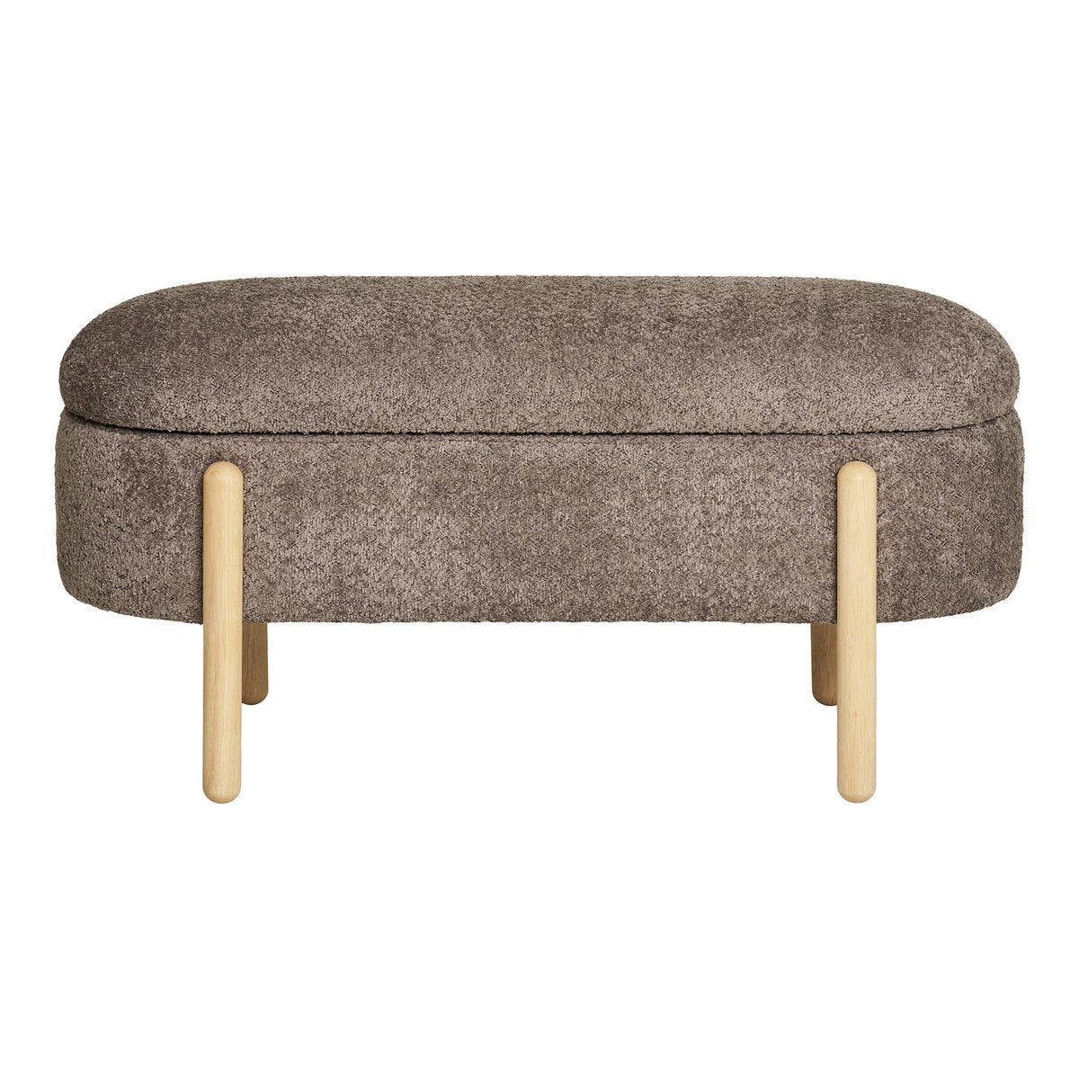 Branca Bench - Brown/Natural, 98x41x48 cm