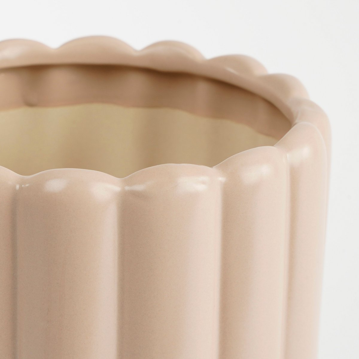 Vase - H33 x Ø15 cm - Céramique - Crème