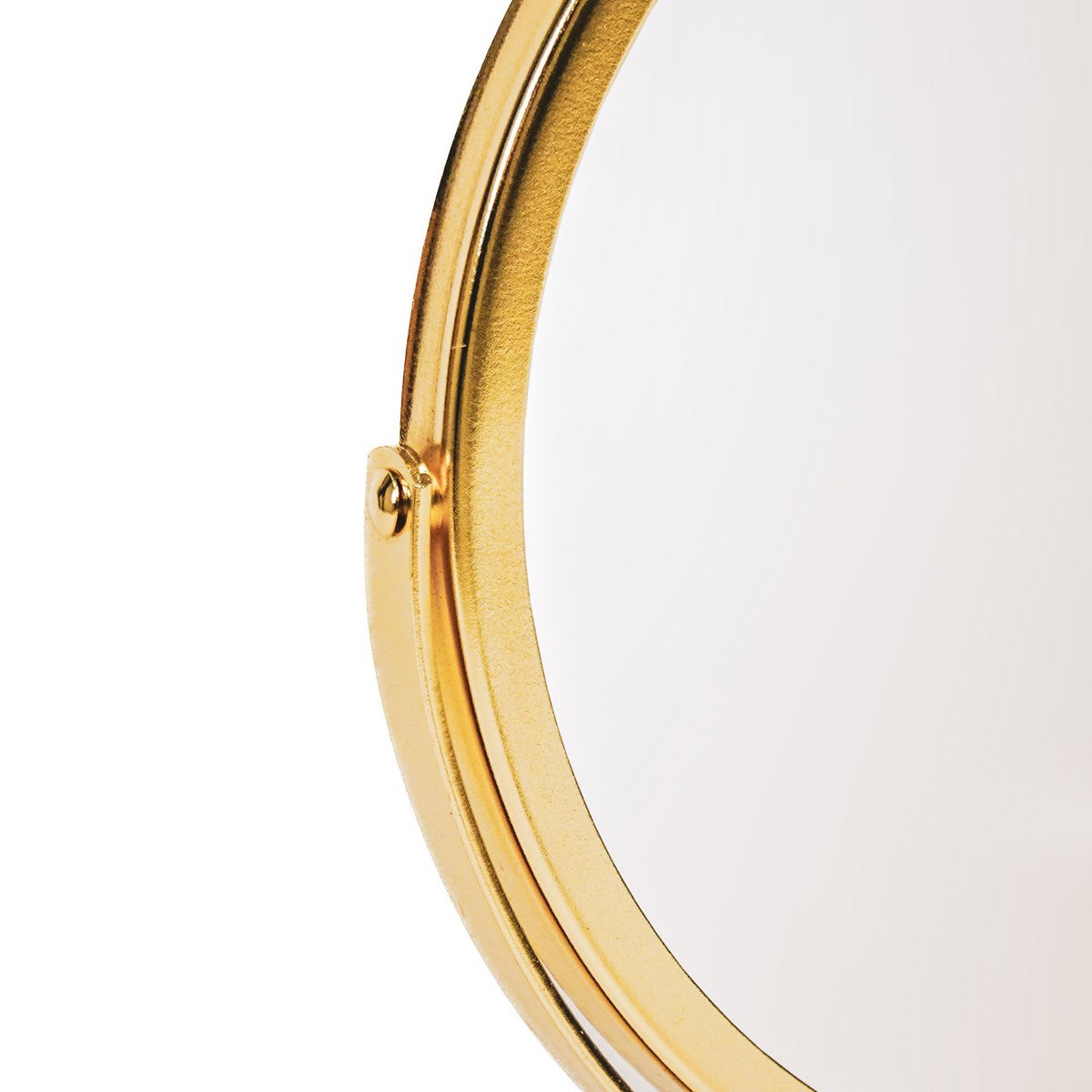 Mirror - Make-up mirror - Metal/Marble - Gold -17.5x12x37cm