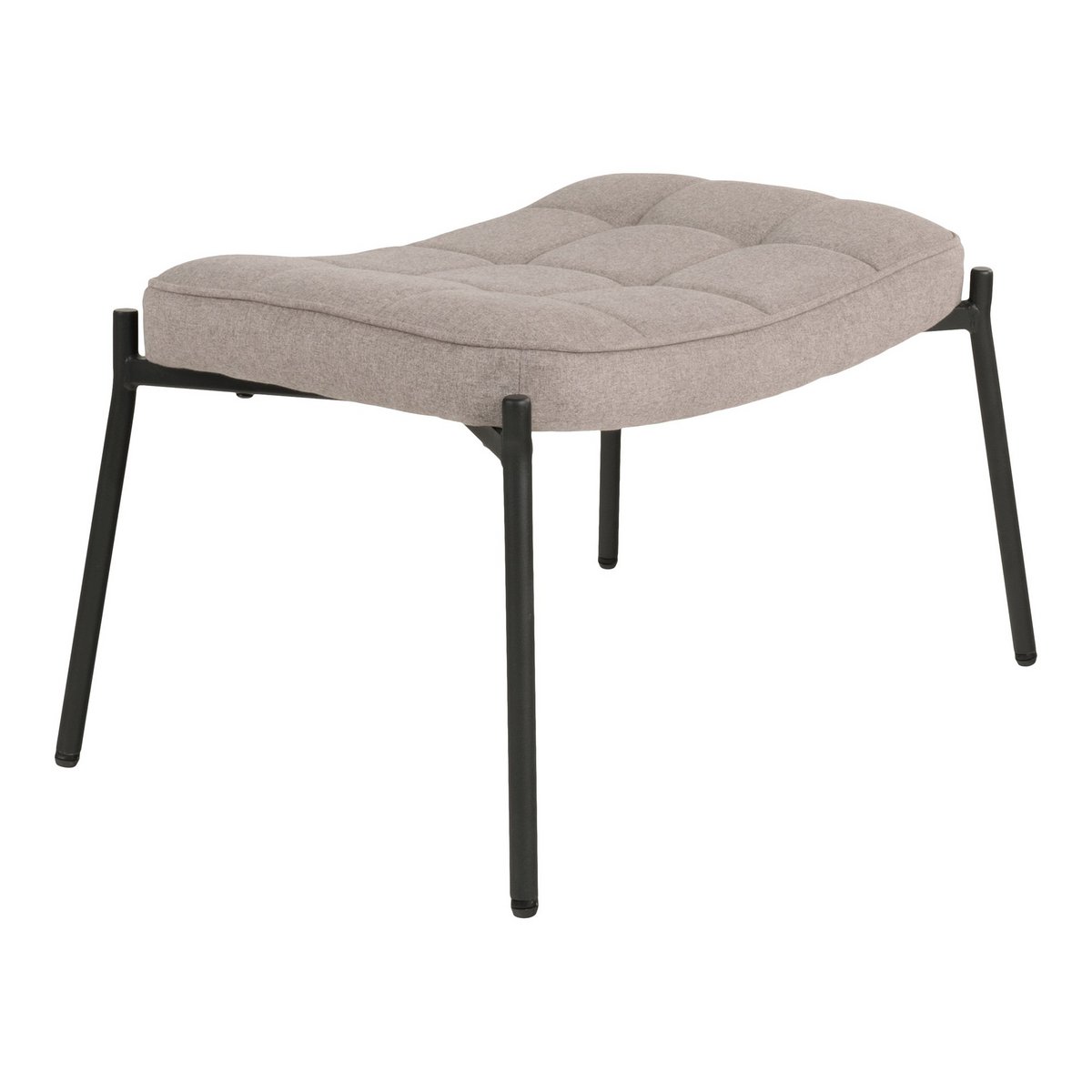 Glasgow Footrest - Footrest, stone with black legs