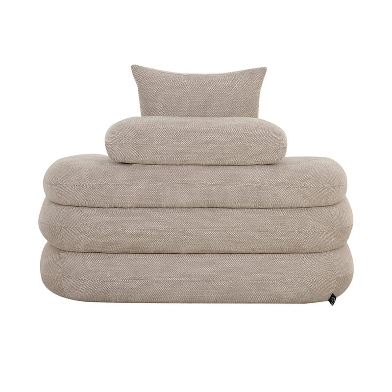 Cairo Loungestoel Beige Tijdloze Elegantie en Comfort |woon-meubel.nl