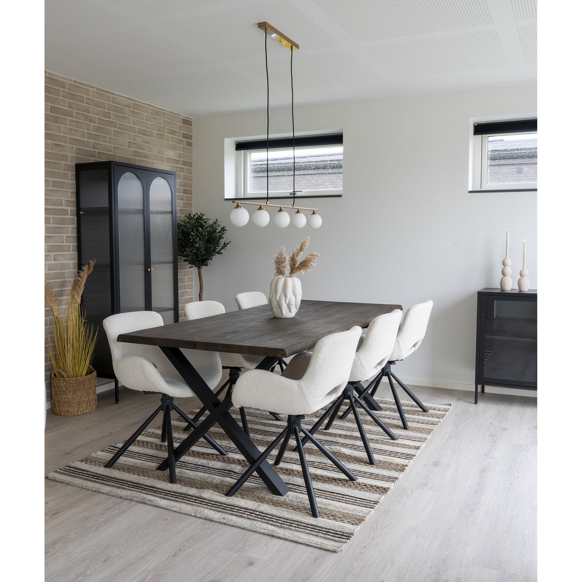 Halifax Hanglamp – Glas en Messing | Luxe Hanglamp | woon-meubel.nl