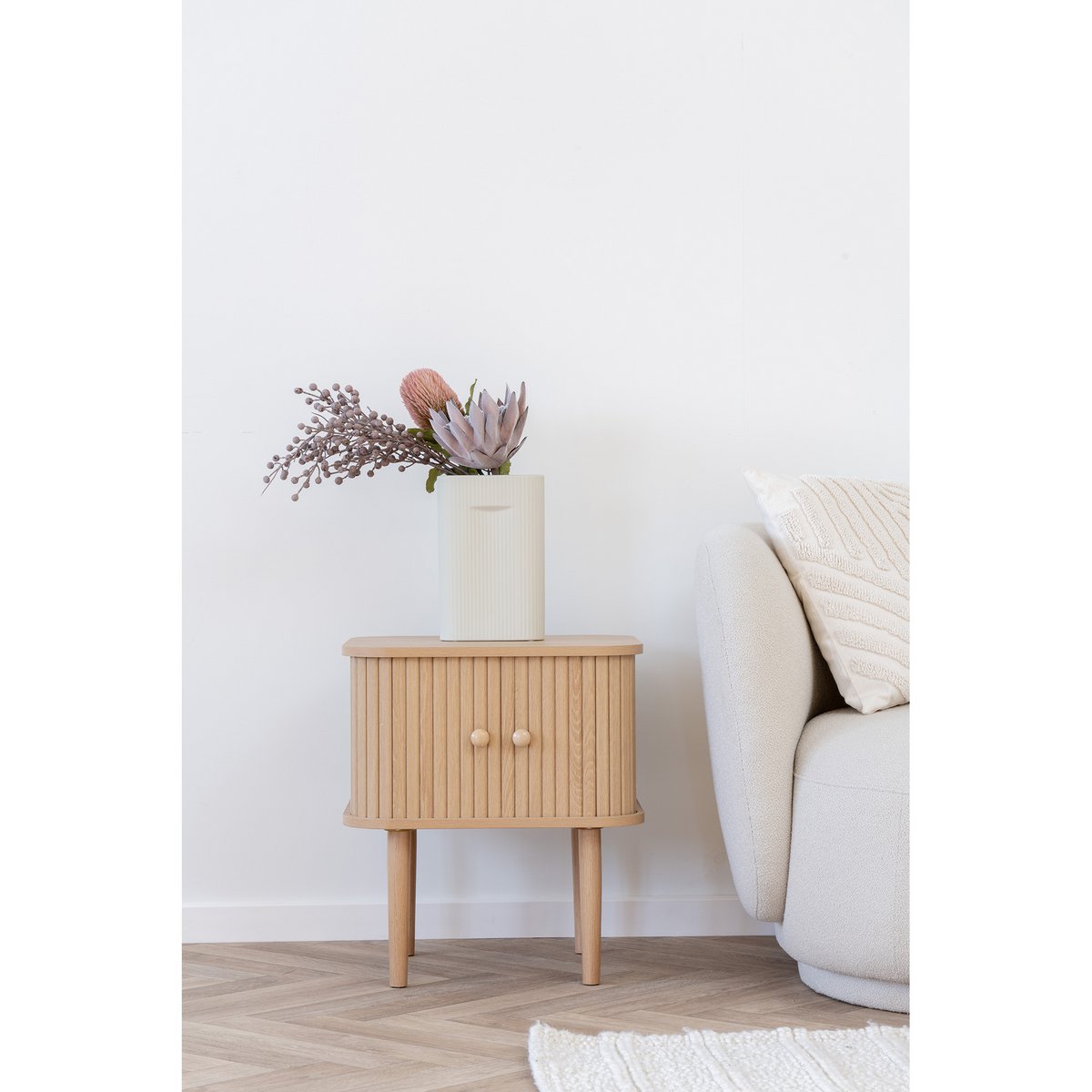 Nikko bijzettafel, Natuurlijk,Moderne Opbergoplossing |woon-meubel.nl
