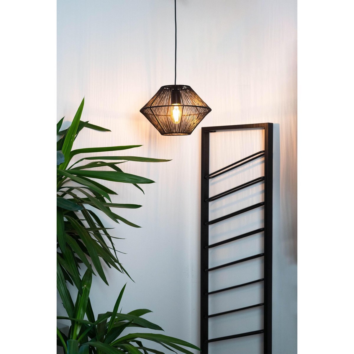 Pendant lamp CHARLY matt black Ø30x20cm