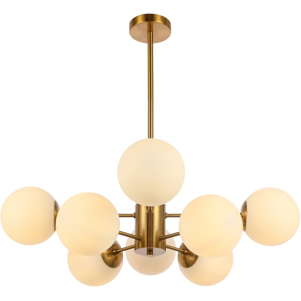 Pendant lamp Gina White Gold 8-Light