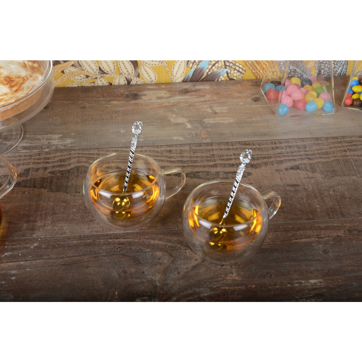Set van 2 Dubbelwandige Glazen Thee- of Koffiebekers – 270 ml