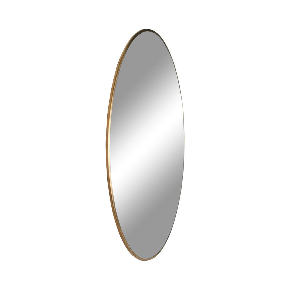 Jersey Spiegel rond in zwart of messing look 40/60/60/80