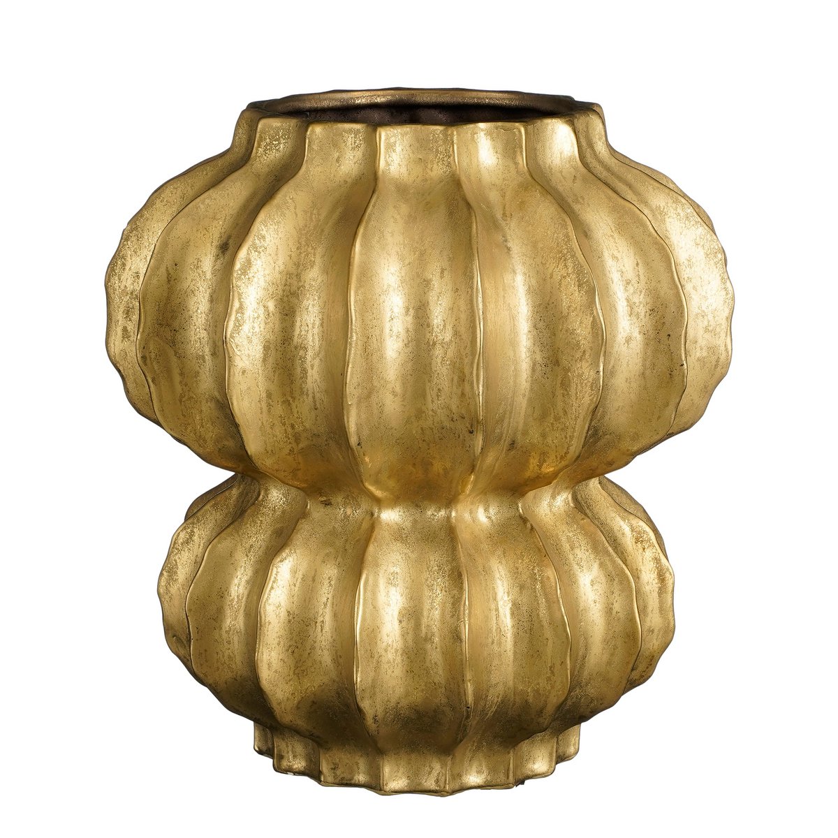 Vase Altea - H35 x Ø33 cm - Céramique - Or