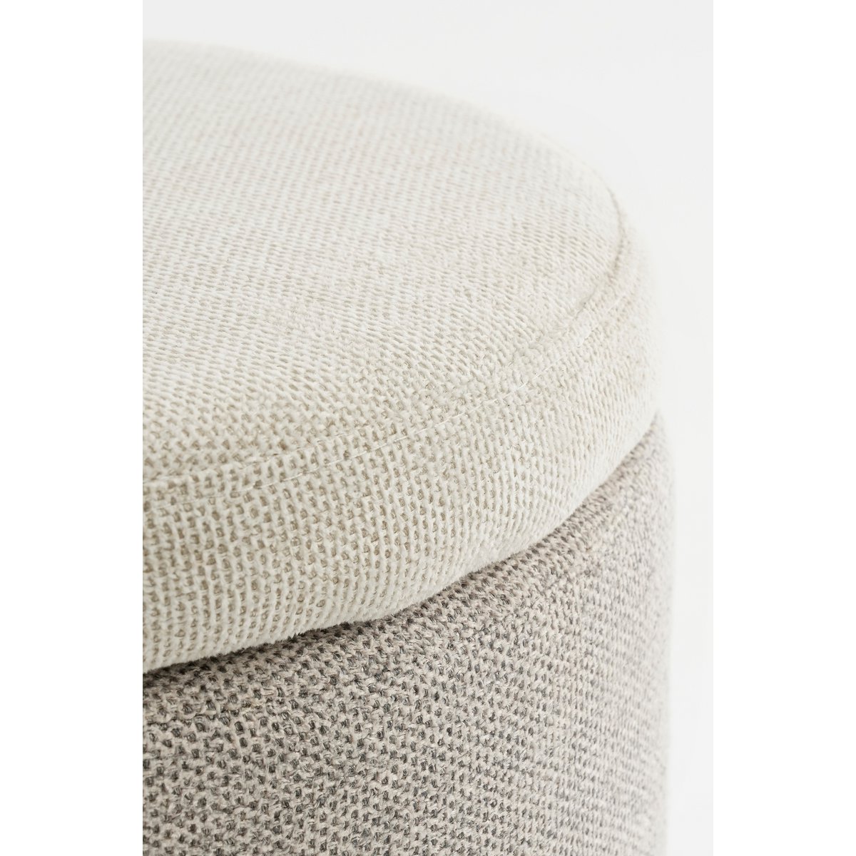 Storage pouf - H45 x Ø40 cm - Grey
