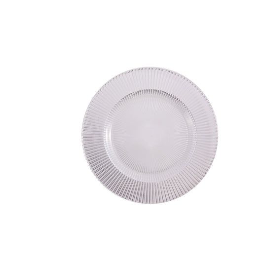 AULICA Luce White Dessertbord 21 cm – Glazen Winterbord | woon-meubel.nl
