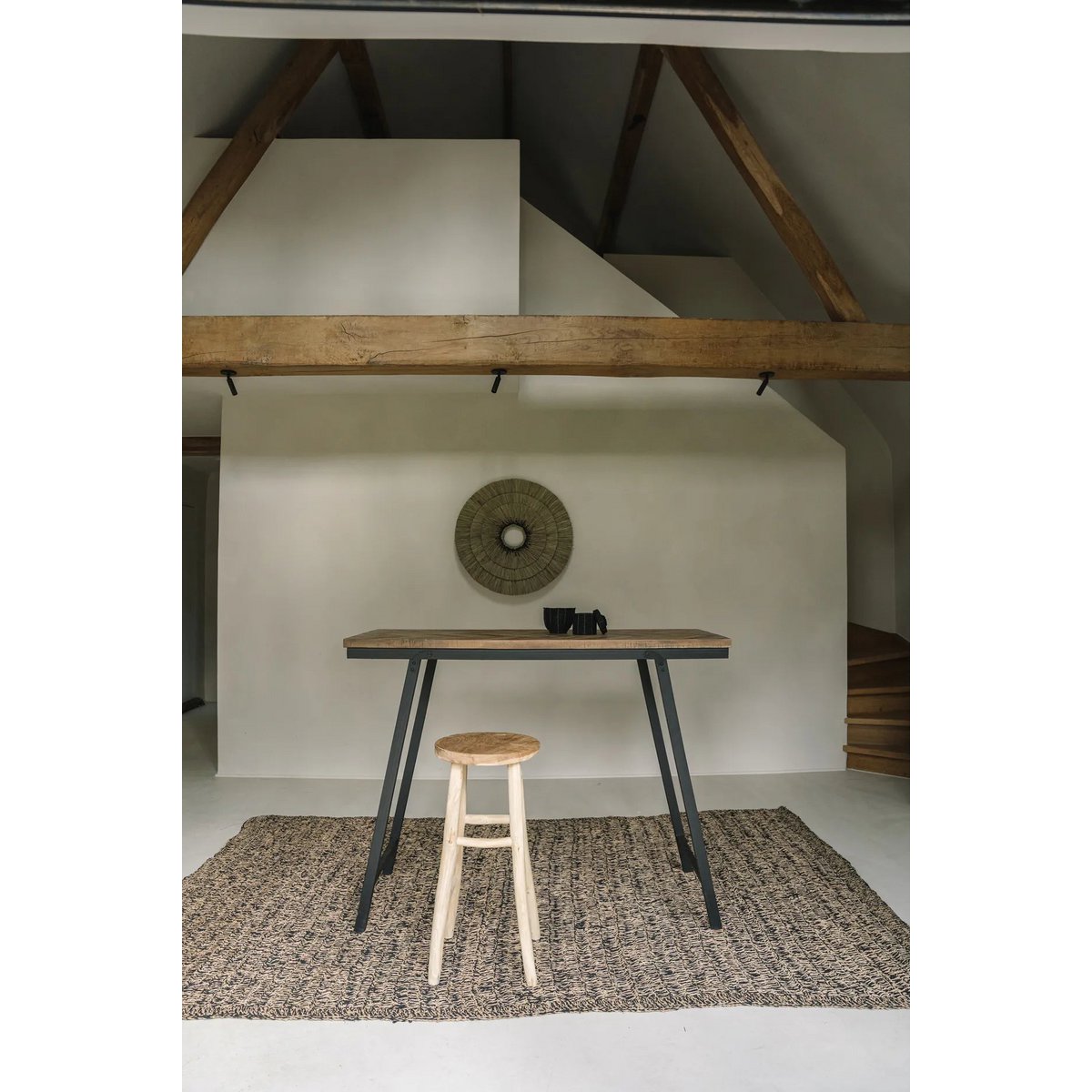 Elegante Barkruk - handgemaakt massief hout |stijlvol en tijdloos |woon-meubel.nl