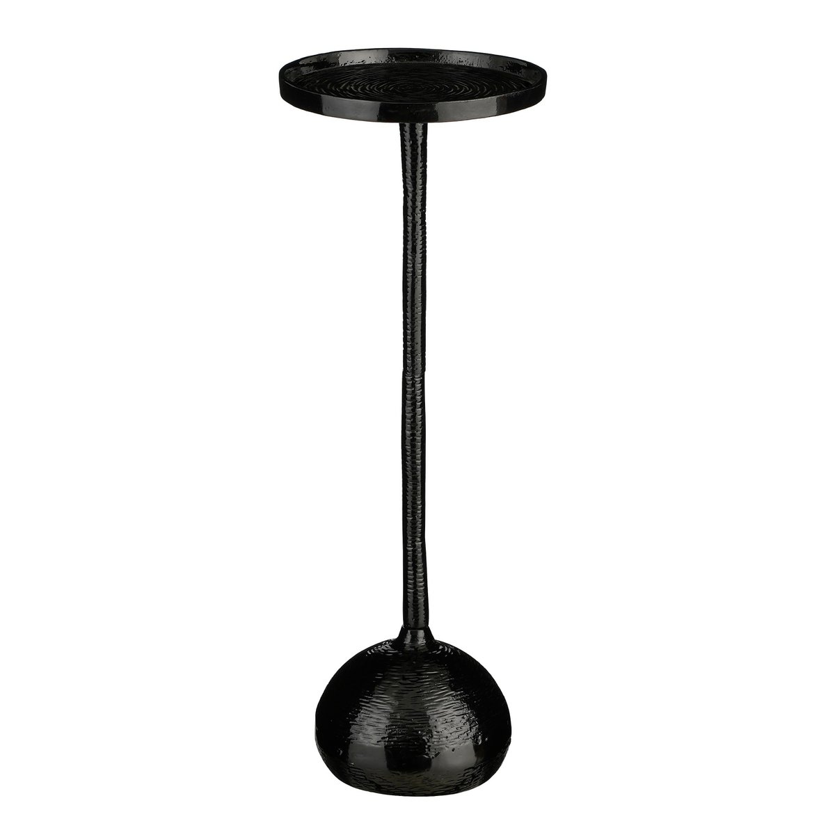 Table d'appoint Colin - H68 x Ø24 cm - Aluminium recyclé - 100% FSC - Noir