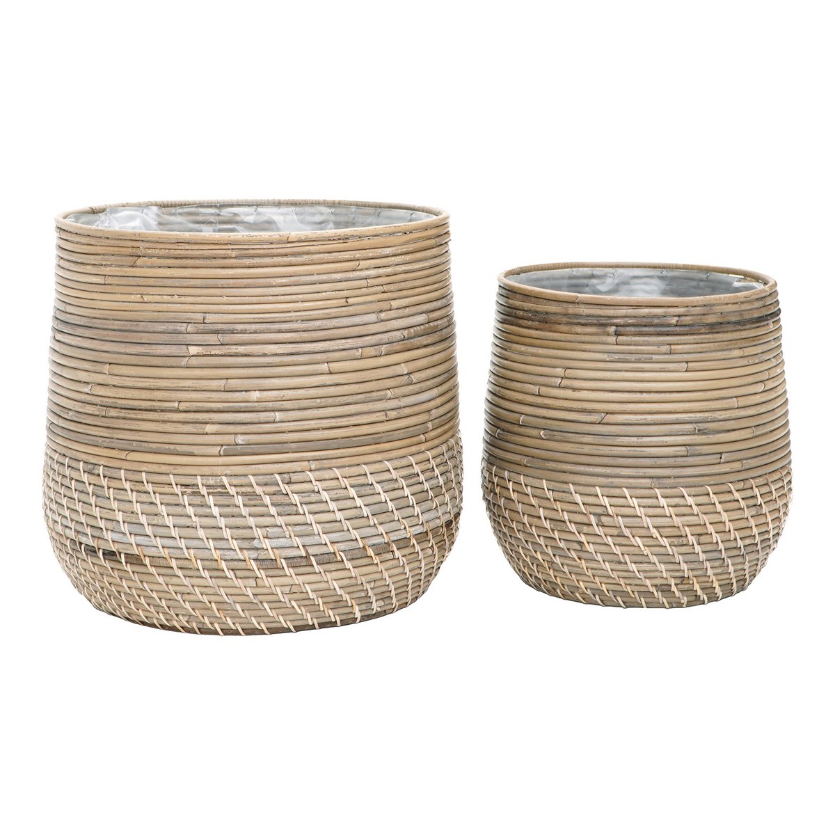 Moro -manden - Natural Kubu Rattan - Set van 2
