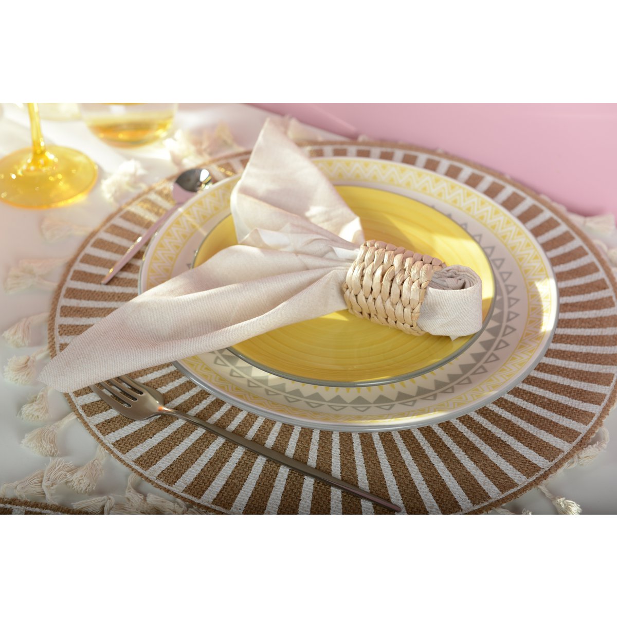 Geel Dinerbord - Coachella AULICA – 28 cm