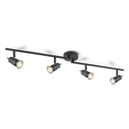 LED Opbouwspot Cilindro 4 - dimbaar - Zwart |woon-meubel.nl