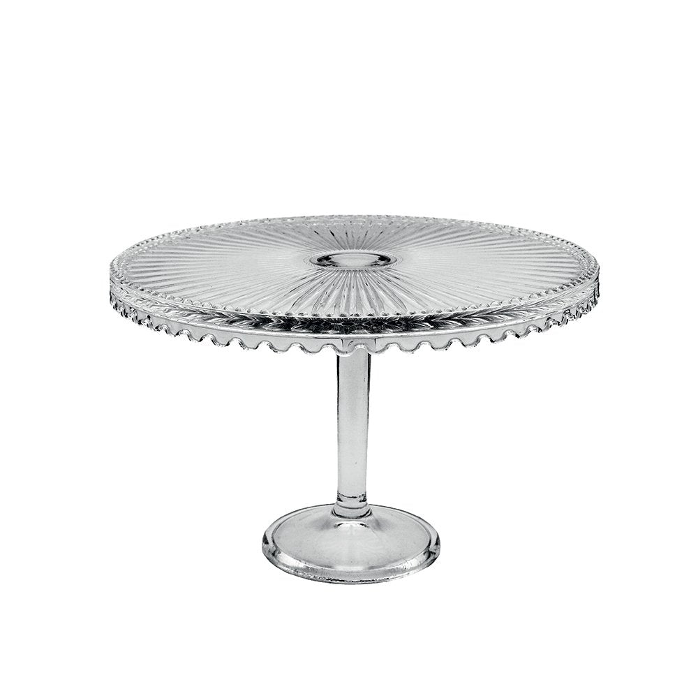 Glazen taartplateau op voet 32 cm |woon-meubel.nl