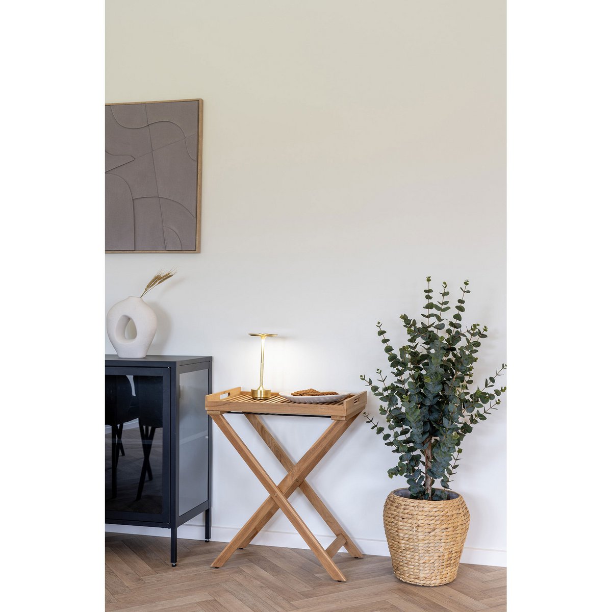Denia Mand - Naturel, Waterhyacint, Ø34,5x34,5cm