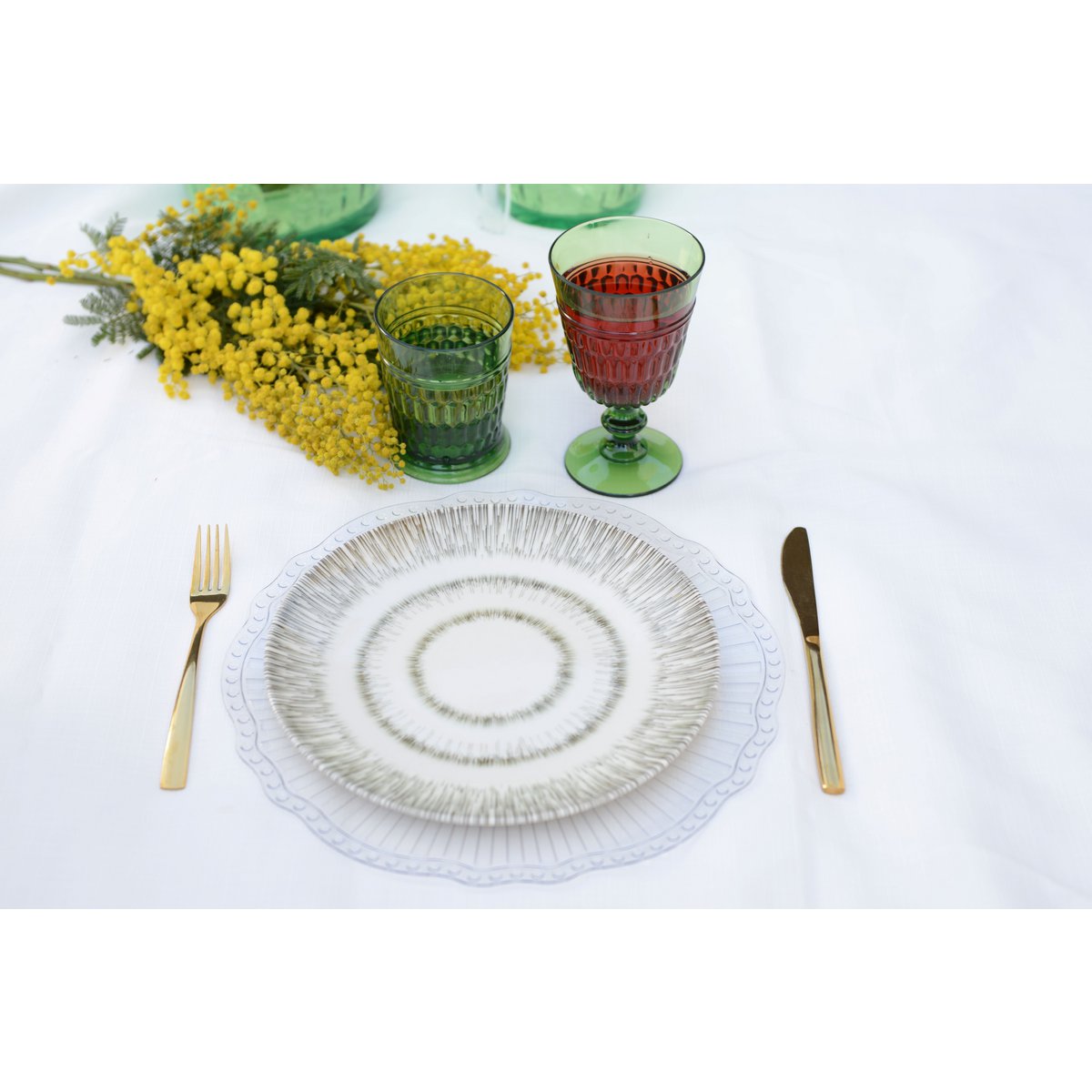 Aulica Khaki Plat Dinerbord – Porselein – 27x27x1,5 cm |woon-meubel.nl