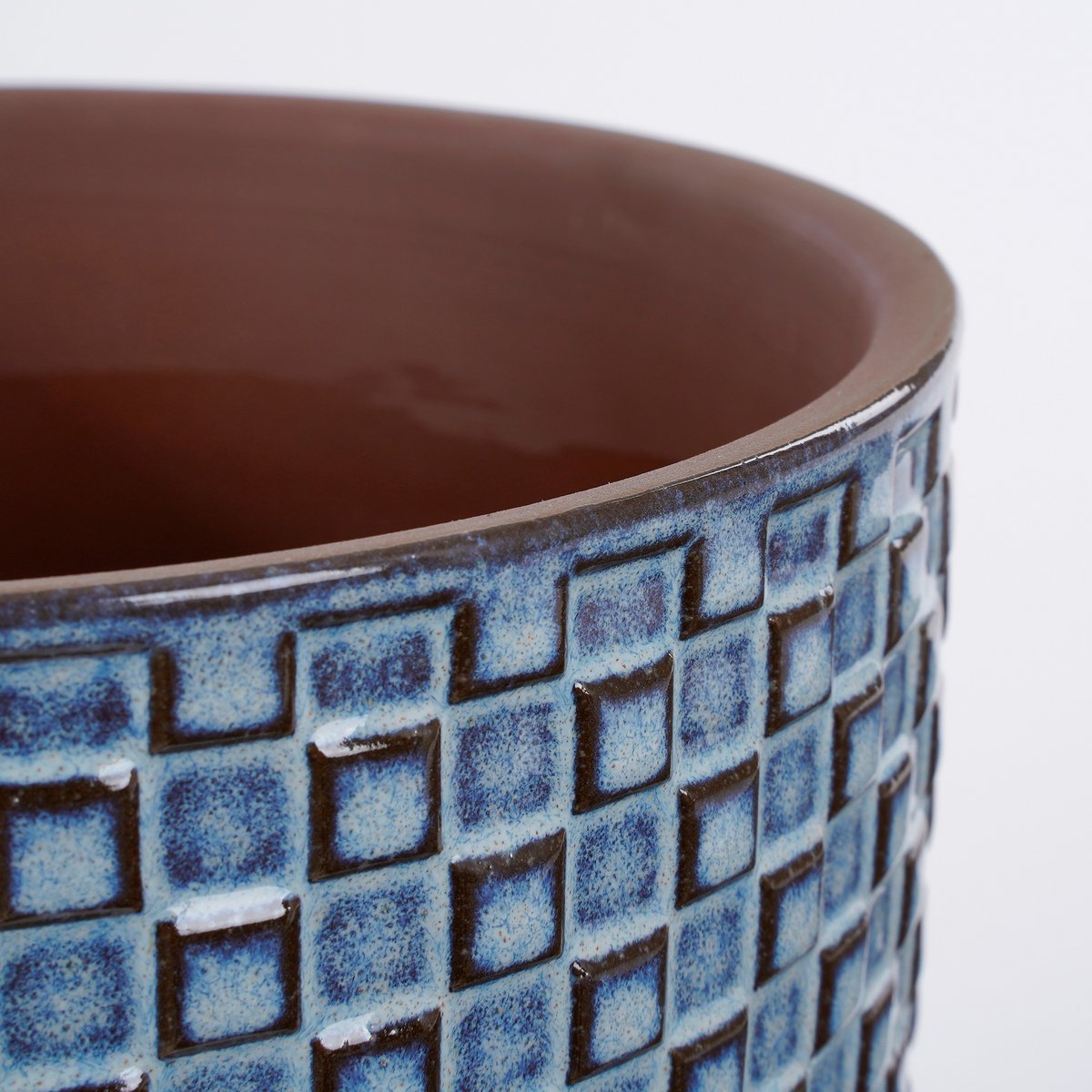 Daan Bloempot - Blauw H18 x Ø19 cm - detail|woon-meubel.nl
