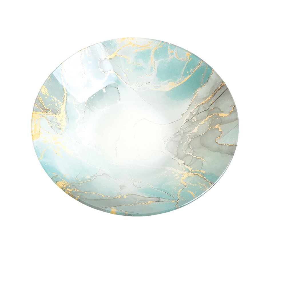 Océan Doré – 25 cm – Glas & Goud – Luxe Saladeschaal