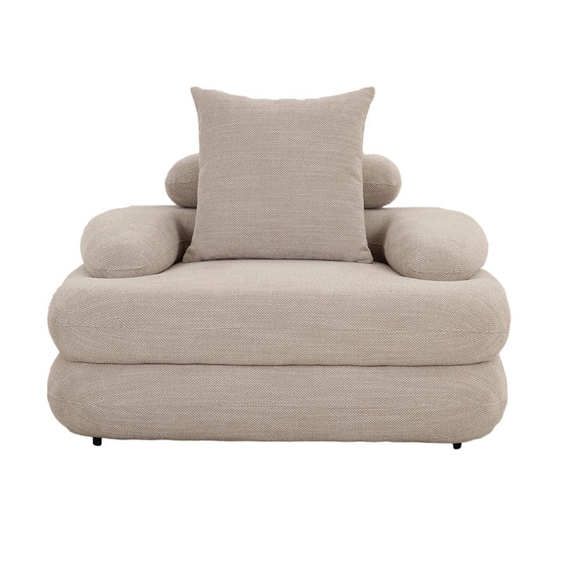 Cairo Loungestoel Beige Tijdloze Elegantie en Comfort |woon-meubel.nl