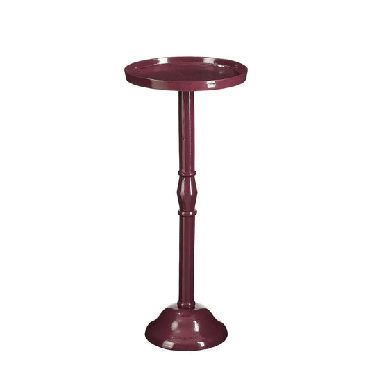 Duco Bijzettafel - H58xØ25 cm - FSC 100% - Donkerpaars |woon-meubel.nl