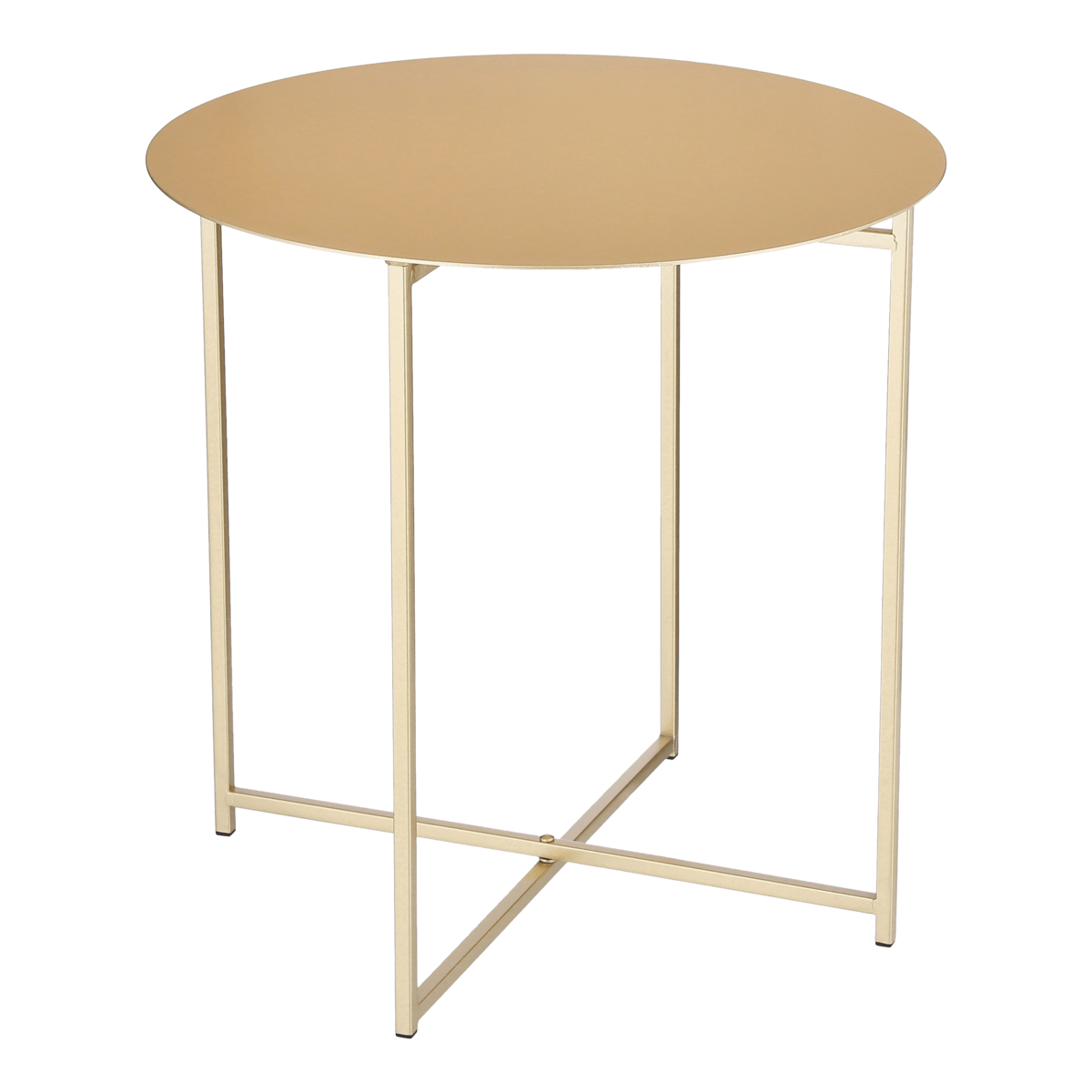 Mikki Side table - H45 x Ø45 cm - Metal - Gold