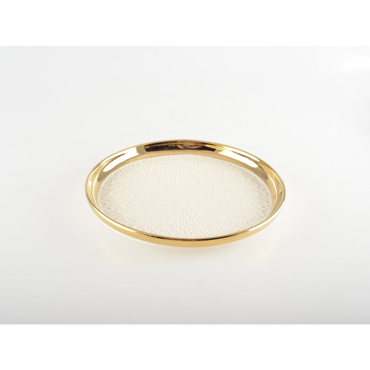 Dessertborden met Gouden Rand | Ø 20 cm |woon-meubel.nl