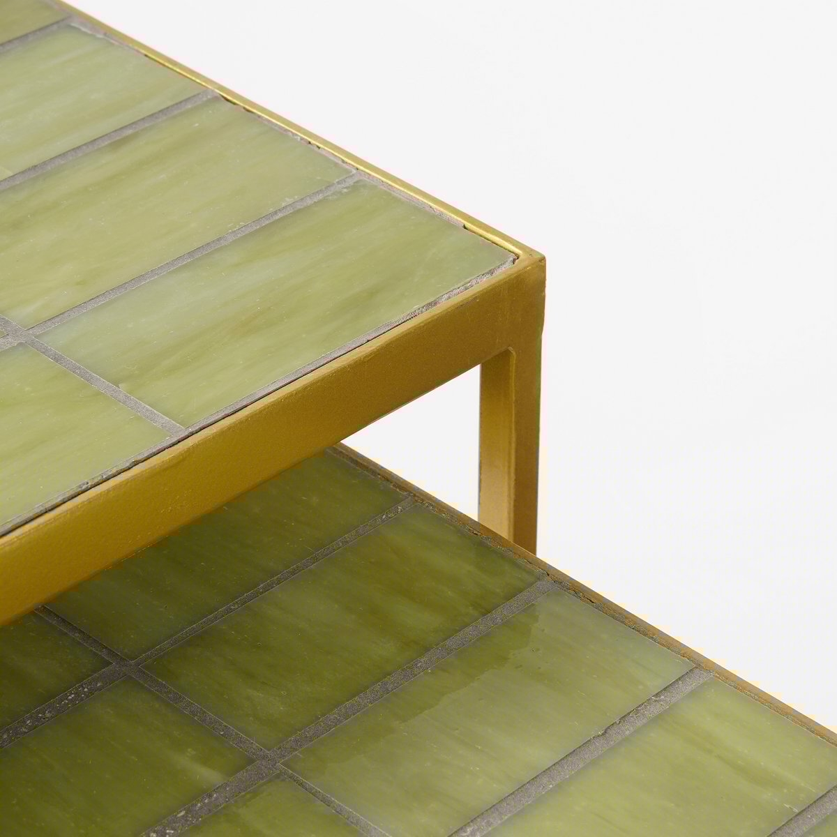 Aaron Bijzettafel voor Buiten - Set van 2 - Metaal - Groen