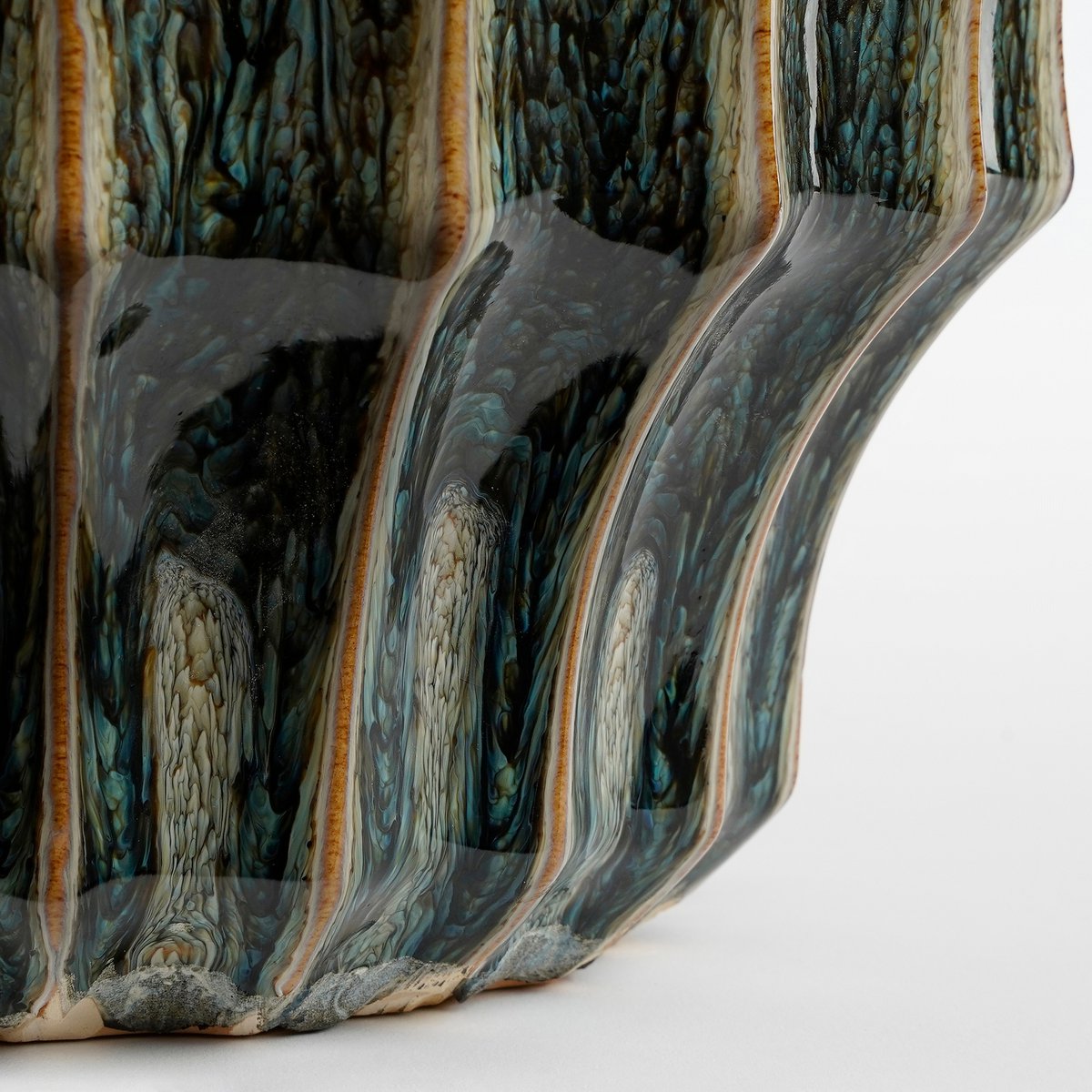 Pippa Vaas - H33 x Ø27 cm - Keramiek - Groen |woon-meubel.nl