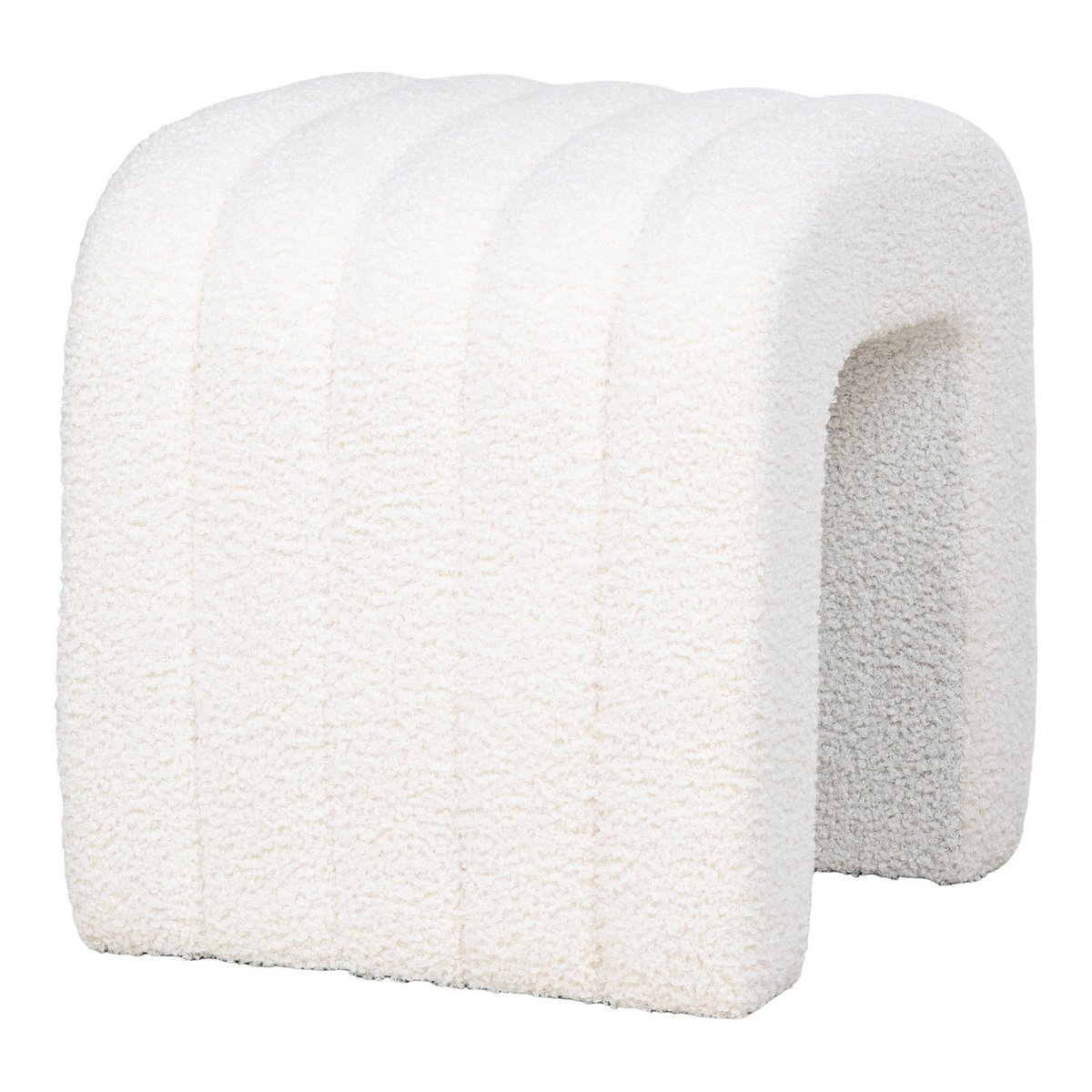 Colma Pouf - Pouf, bouclé, blanc