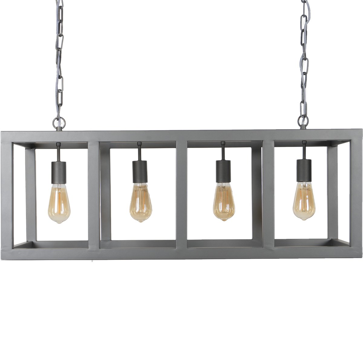 Mooie hanglamp Prince Burned Steel |woon-meubel.nl