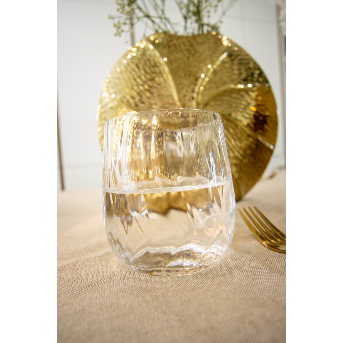 Luxe Golf Waterglazen Transparant Glas |woon-meubel.nl