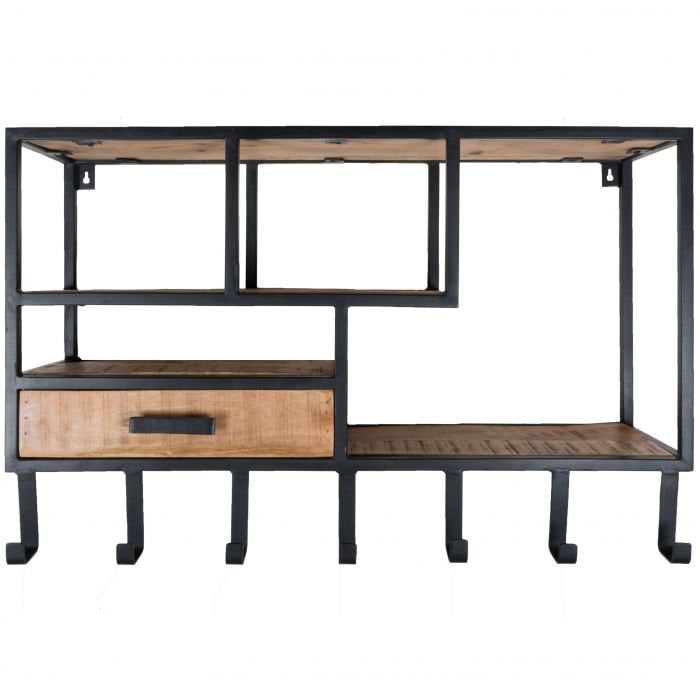 Wandkast Huub met Haken Links |woon-meubel.nl