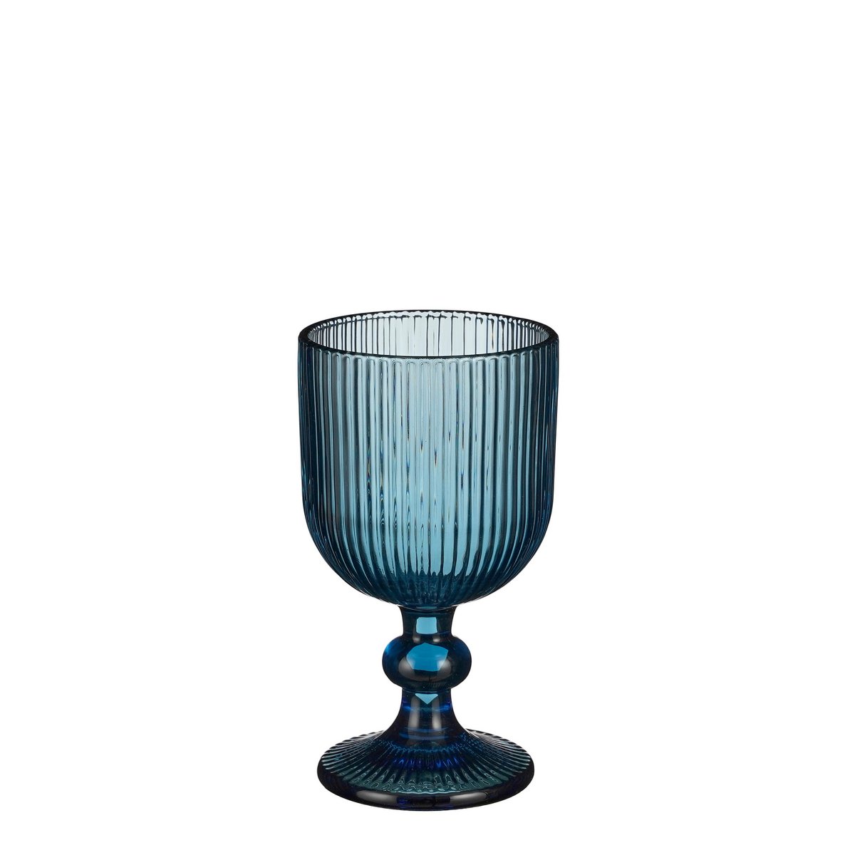 Merlot Wijnglas blauw - Set van 6 - 250 ml - Glas |woon-meubel.nl