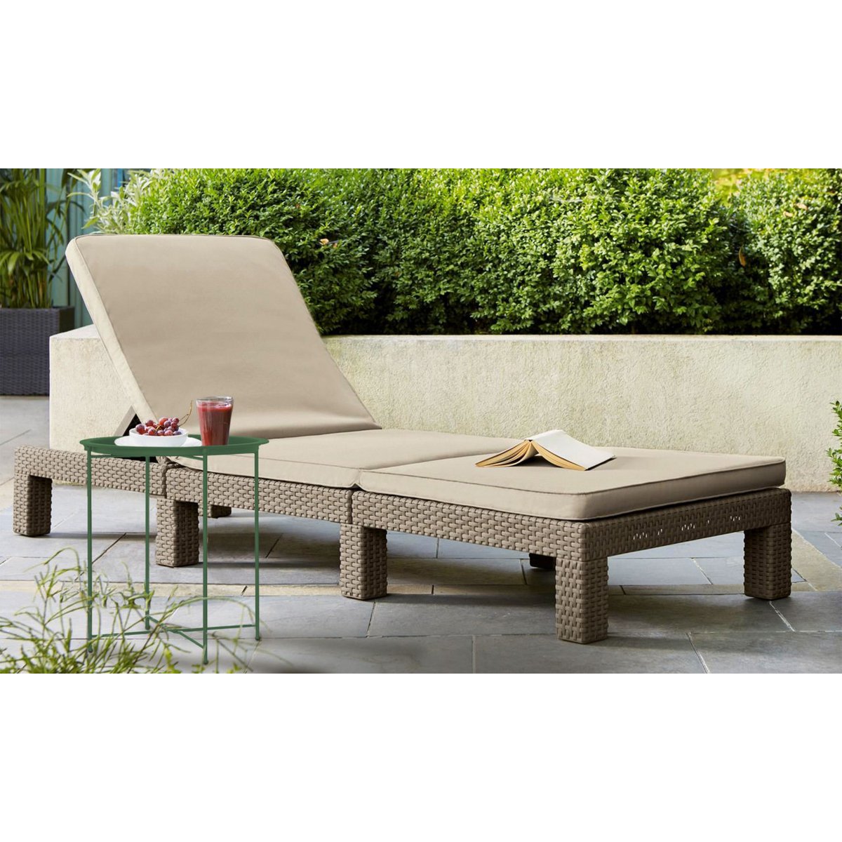 Bijzettafel met opbergruimte – Ø 47 cm | In verschillende kleuren | Voor binnen en buiten