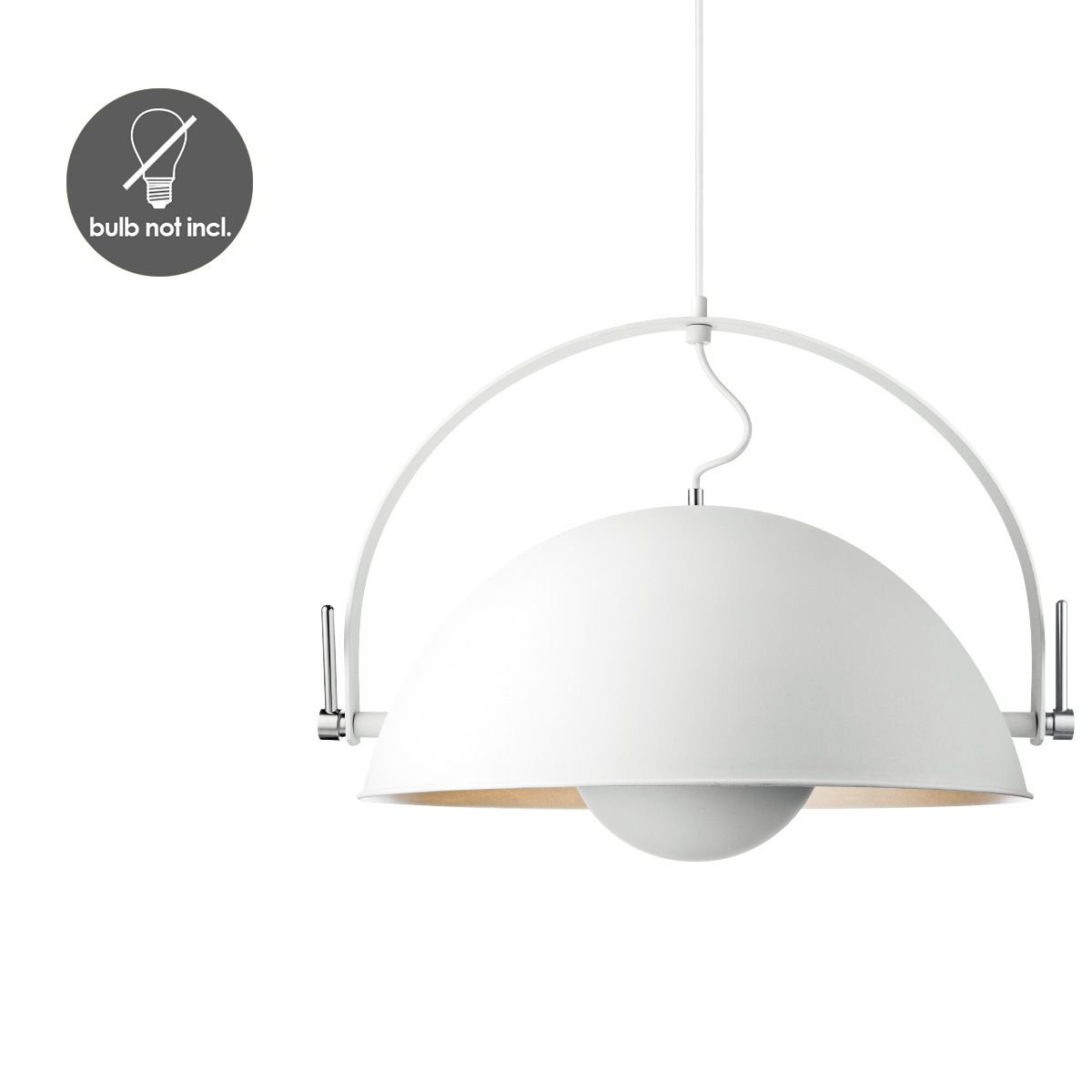 Pendant lamp Fabriq Bow - White - 50x50x148cm