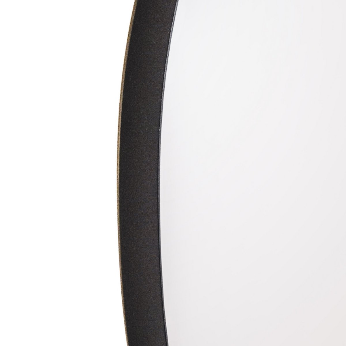 Spiegel - Ronde Wandspiegel - Metaal - Zwart - Ø80cm|woon-meubel.nl