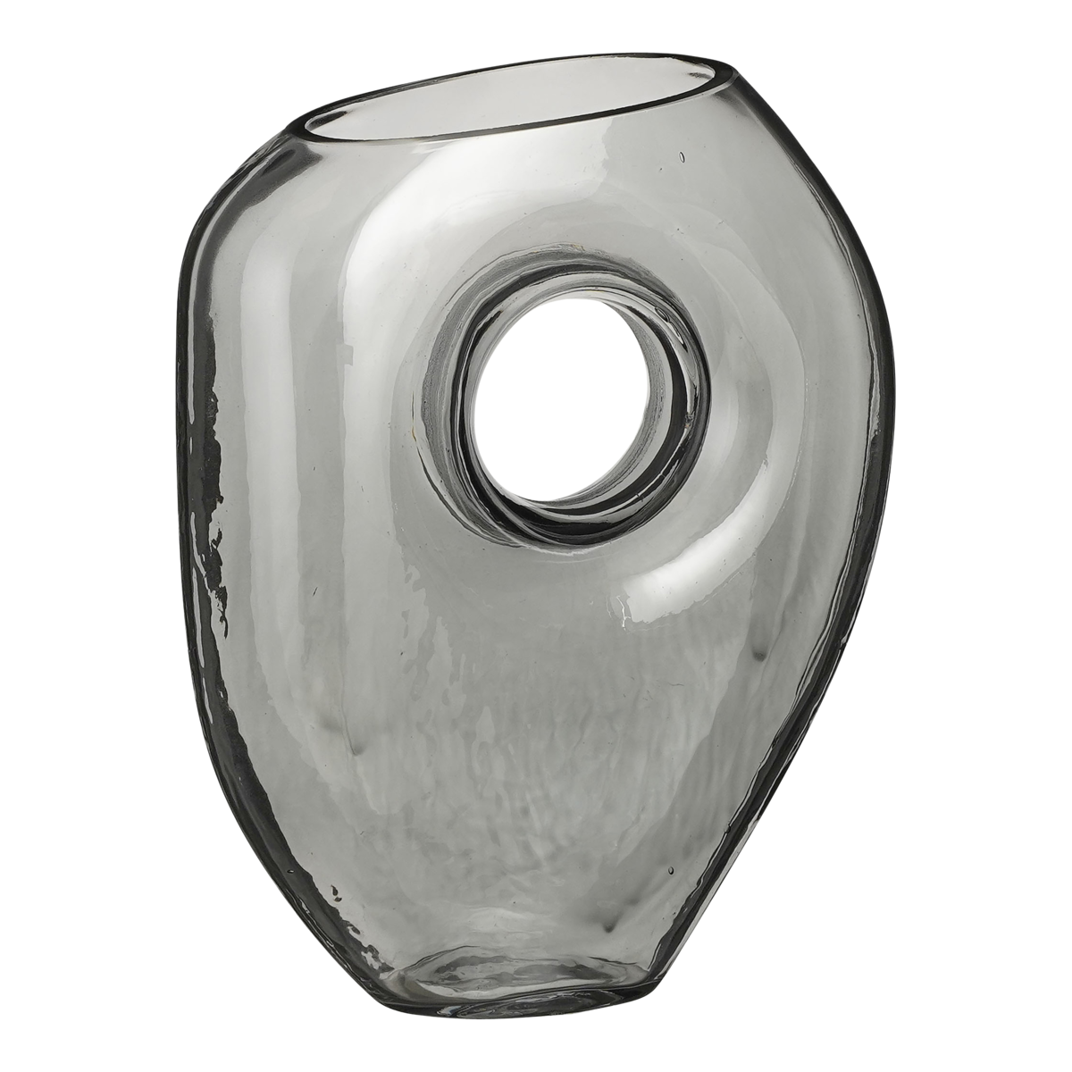 Jay Vase - L18 x W8 x H23 cm - Glass - Grey