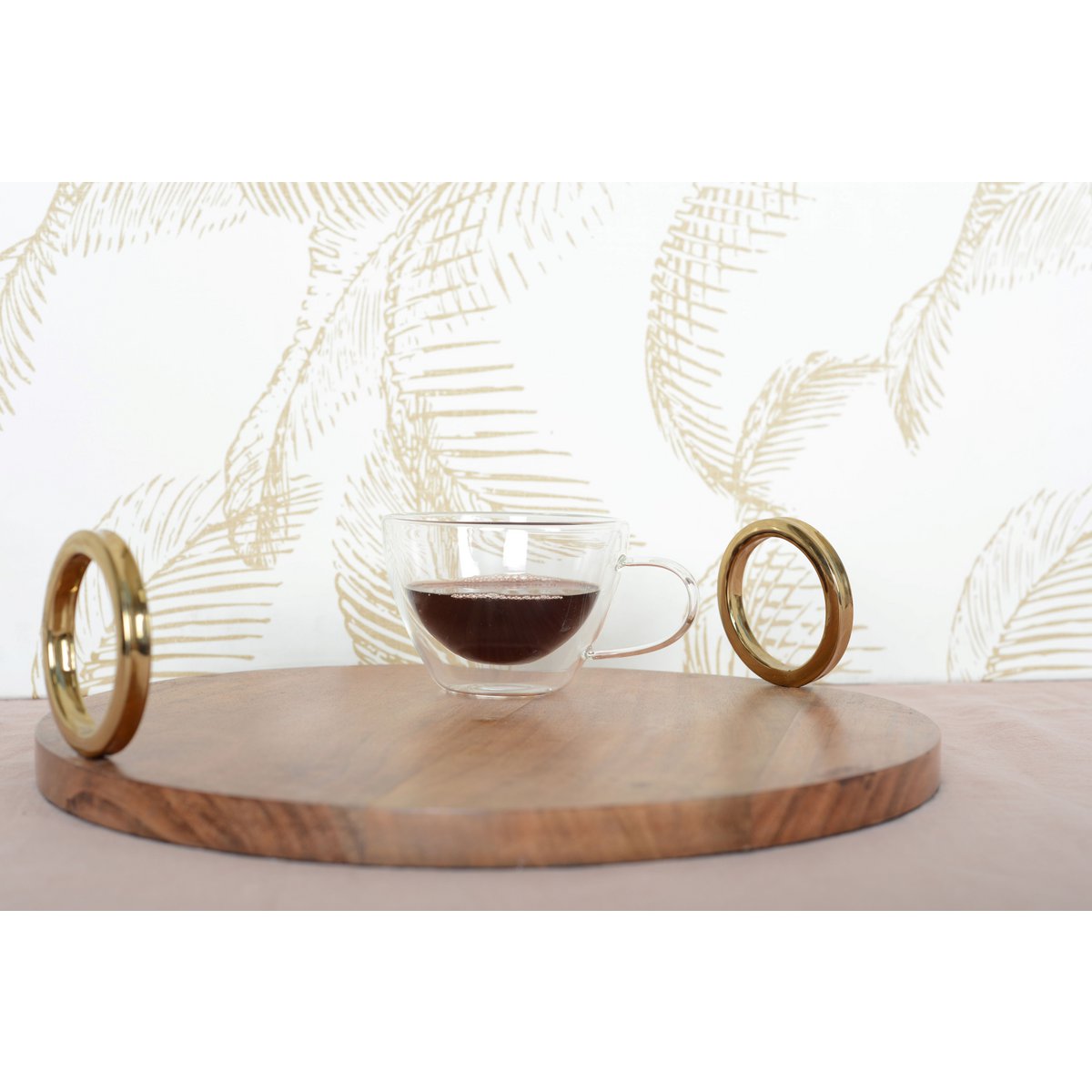 Set van 2 Theekopjes – Dubbelwandig Borosilicaatglas – 370 ml – Aulica