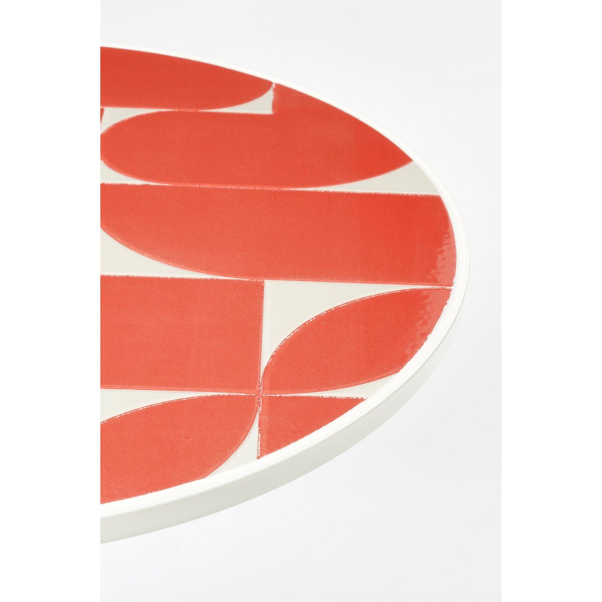 Bologna Bijzettafel Buiten - Rood - Metaal