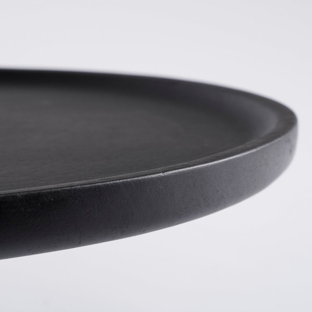 Présentoir à gâteaux Tallo - H10 x Ø30 cm - Bois de manguier 100% FSC - Noir
